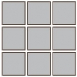 方形 4”x 4” 九個裝 金屬畫